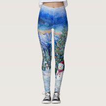 Christmas Snowman 1 - Leggings