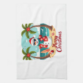 christmas Snowman (1) Theedoek (Verticaal)