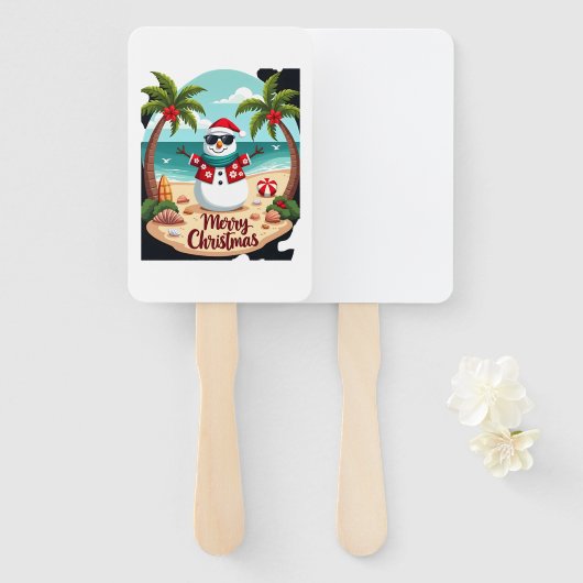 christmas Snowman (2) Handwaaier (Voorkant en achterkant)