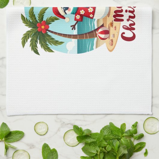 christmas Snowman (3) Theedoek (Gevouwen)