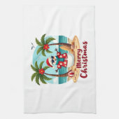 christmas Snowman (3) Theedoek (Verticaal)