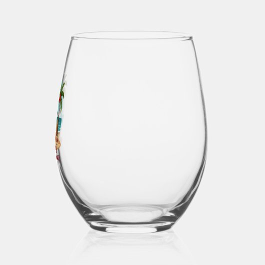christmas Snowman (3) Wijnglas Zonder Voet (Links)