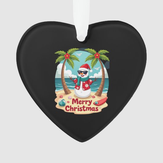 christmas Snowman (4) Ornament (voorkant)