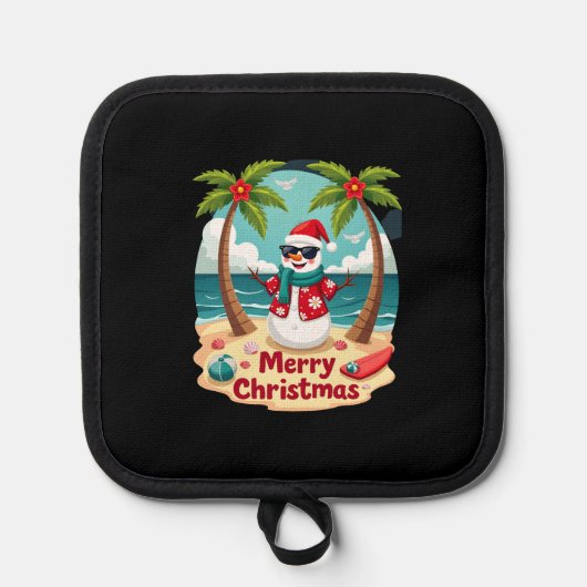 christmas Snowman (4) Pannenlap (Voorkant)