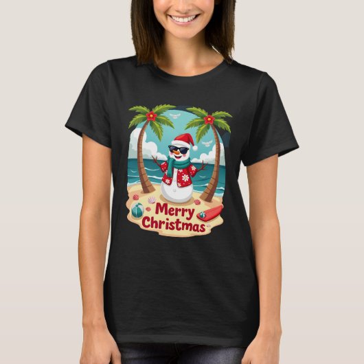 christmas Snowman (4) T-shirt (Voorkant)