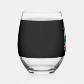 christmas Snowman (4) Wijnglas Zonder Voet (Rechts)