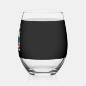 christmas Snowman (4) Wijnglas Zonder Voet (Links)