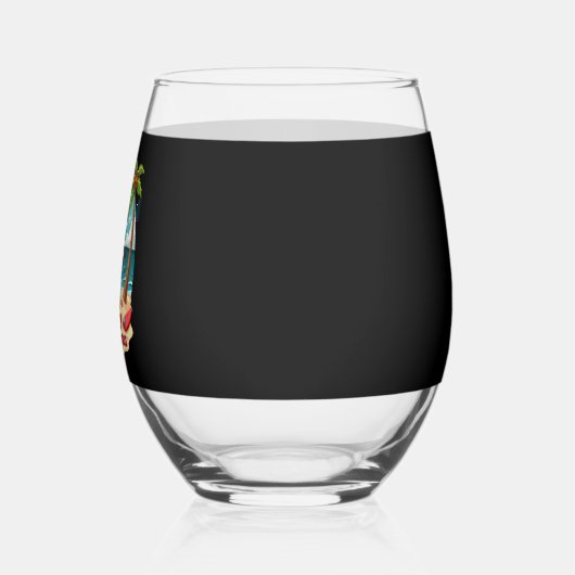 christmas Snowman (4) Wijnglas Zonder Voet (Links)