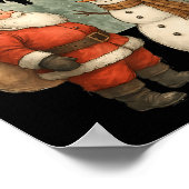 Christmas Snowman And Santa He Was Made Snow  Poster (Hoek)