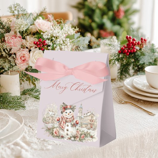 Christmas snowman bedankdoosjes