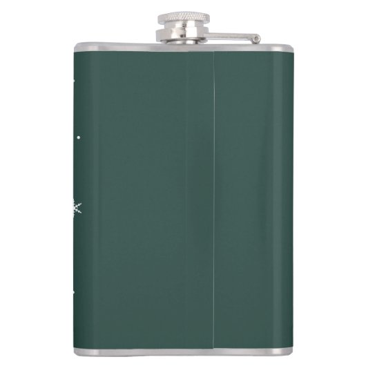 Christmas Snowman Candy Cane Heupfles (Achterkant)