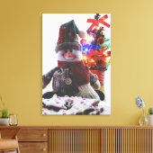 CHRISTMAS SNOWMAN CANVAS AFDRUK (Insitu (Woonkamer))