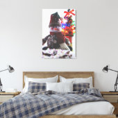 CHRISTMAS SNOWMAN CANVAS AFDRUK (Insitu (Slaapkamer))