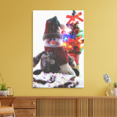CHRISTMAS SNOWMAN CANVAS AFDRUK (Insitu (Woonkamer))