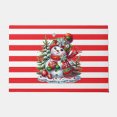 Christmas Snowman Door Mat (Voorkant)