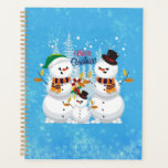 Christmas Snowman Family Planner<br><div class="desc">This design features a familiy of a snowman with the text "Merry Christmas". It is perfect voor this Christmas season. It can also be a gift for family and friends.</div>