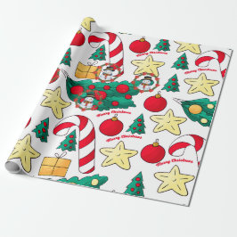 Christmas Snowman Holiday Cadeaupapier