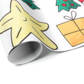 Christmas Snowman Holiday  Cadeaupapier (Rol Hoek)