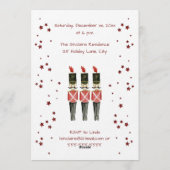 Christmas Snowman Holiday Party Invitation Kaart (Achterkant)