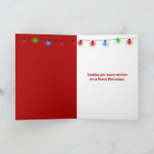 Christmas Snowman In Hot Cocoa Kaart (Binnen)