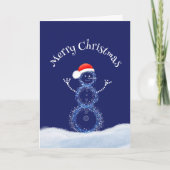 Christmas snowman kaart (Voorkant)