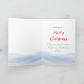 Christmas snowman kaart (Binnen)