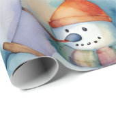 Christmas Snowman Kinder Cadeaupapier (Rol Hoek)