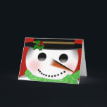 CHRISTMAS - SNOWMAN - KINDEREN FEESTDAGEN KAART<br><div class="desc">SCHATTIG SNOWMAN-WENSKAART,  DAT IEDERE KIND ZAL BEVREDIGEN. PERSONEELSFORMAAT VOOR GRANDSON,  KIND,  ENZ.</div>