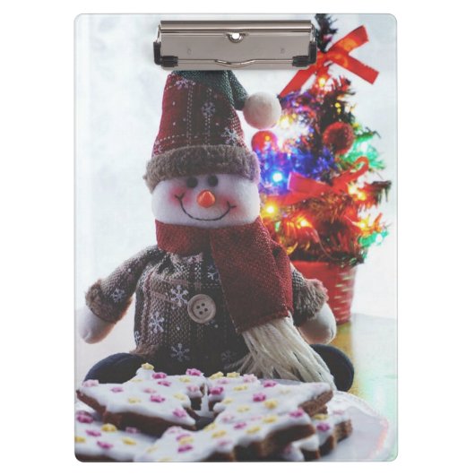 CHRISTMAS SNOWMAN KLEMBORD (Voorkant)