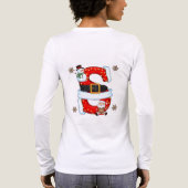 Christmas Snowman Letter S Personalized Sweater De Tri-Blend Shirt (Achterkant)