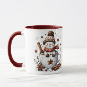 Christmas Snowman Mug, Hot Cocoa Festive Winter Ar Mok (Links)