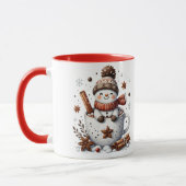Christmas Snowman Mug, Hot Cocoa Festive Winter Ar Mok (Links)