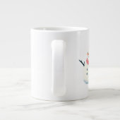 Christmas Snowman Mug – Twinkling Holiday Cocoa  Grote Koffiekop (Achterkant)