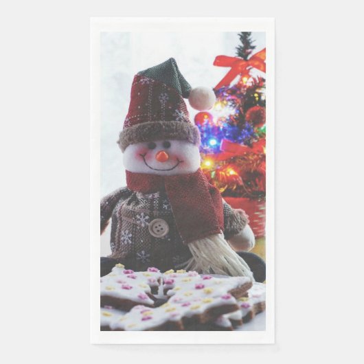 CHRISTMAS SNOWMAN SERVET (Voorkant)