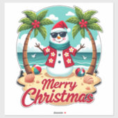 christmas Snowman Sticker (Vel)