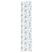Christmas Snowman Table Runner Korte Tafelloper (Voorkant)