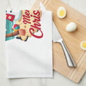 christmas Snowman Theedoek (Quarter Fold)