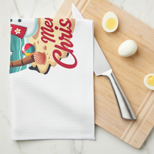 christmas Snowman Theedoek (Quarter Fold)