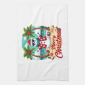 christmas Snowman Theedoek (Verticaal)