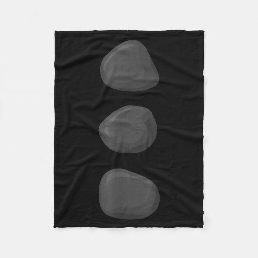 Christmas Snowman Three Black Buttons Xmas Costume Fleece Deken (Voorkant)