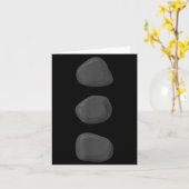 Christmas Snowman Three Black Buttons Xmas Costume Kaart (Gele Bloem)