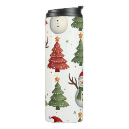 Christmas Snowman Tumbler Thermosbeker