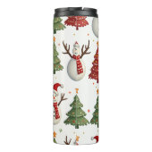 Christmas Snowman Tumbler Thermosbeker (Achterkant)