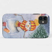 Christmas snowman walking Case-Mate iPhone case (Achterkant (horizontaal))