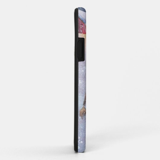 Christmas snowman walking Case-Mate iPhone case (Achterkant/rechts)