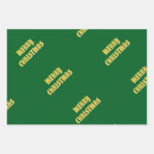 Christmas Snowmen Inpakpapier Vel (Voorkant 3)