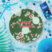 Christmas Snowmen  Papieren Bordje (Feest)