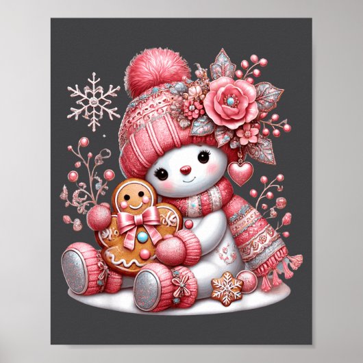 Christmas Snowperson  Poster (Voorkant)