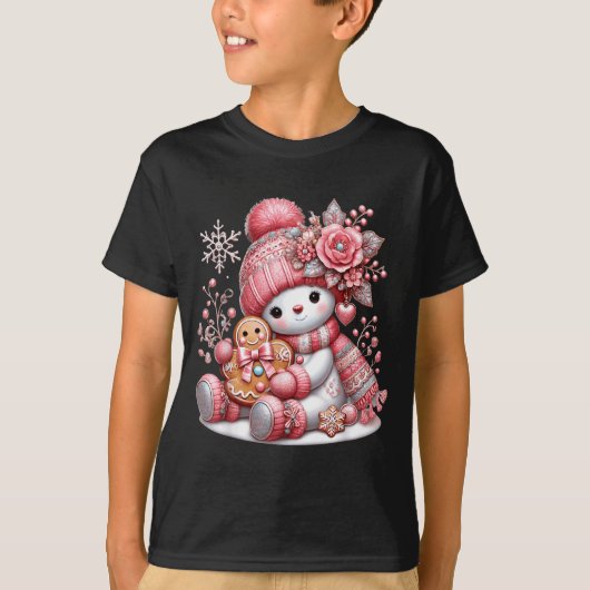Christmas Snowperson  T-shirt (Voorkant)