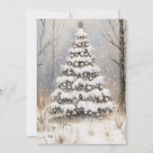 Christmas Snowy Night Feestdagenkaart (Voorkant)